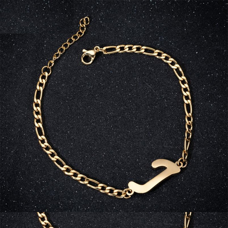 A-Z Letter Jewelry Personalize Initial Bracelets  for Women