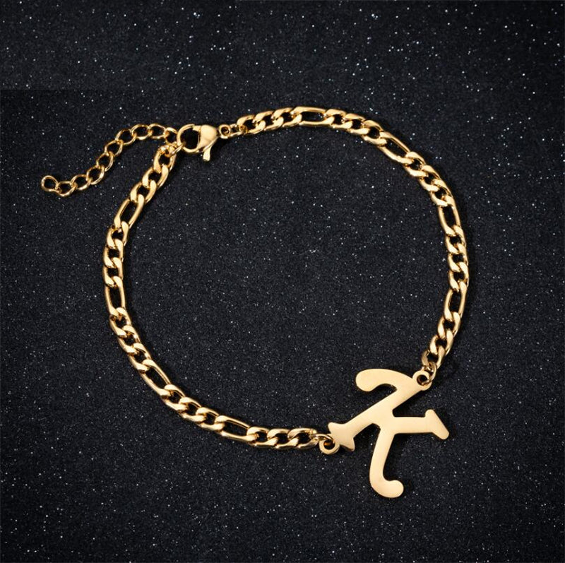 A-Z Letter Jewelry Personalize Initial Bracelets  for Women