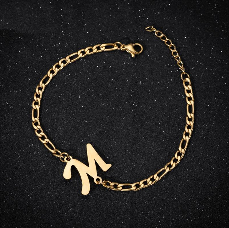 A-Z Letter Jewelry Personalize Initial Bracelets  for Women
