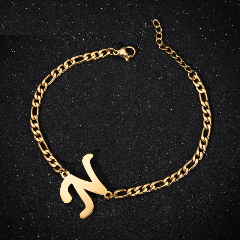 A-Z Letter Jewelry Personalize Initial Bracelets  for Women
