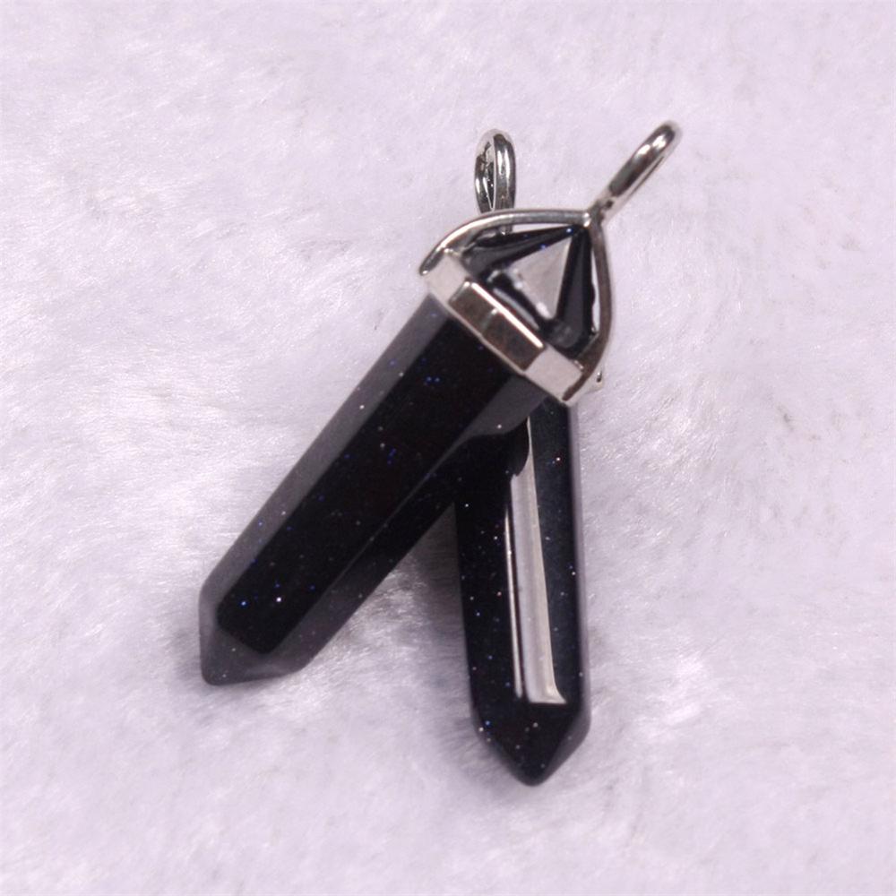 Mixed Pillar Bullet Charms Chakra Pendulum