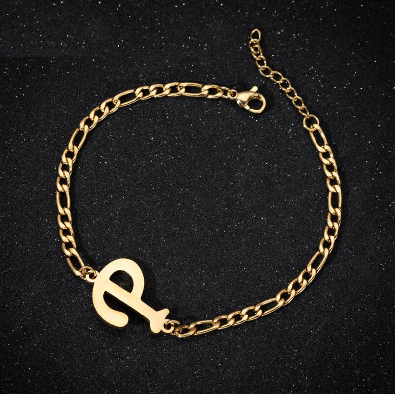 A-Z Letter Jewelry Personalize Initial Bracelets  for Women
