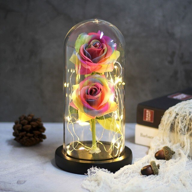 Two Roses Beauty And The Beast Red Rose
