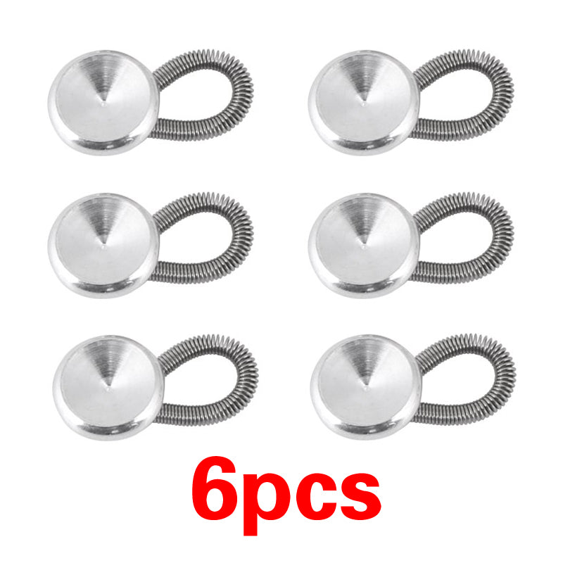 6Pcs/Lot Collar Extenders Metal Buttons