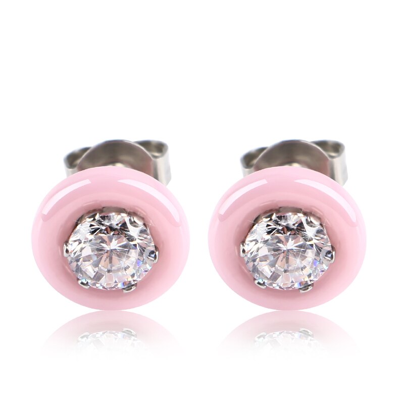 Valentine's Day Gift Lovely Pink Ceramic Jewelry Set