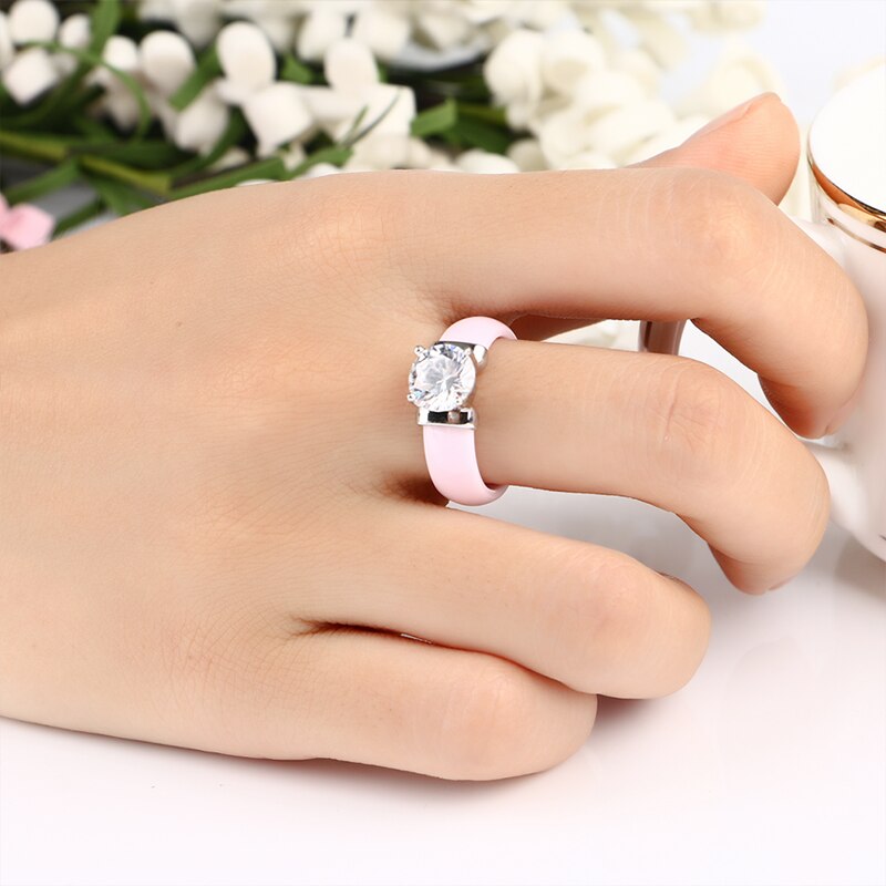 Valentine's Day Gift Lovely Pink Ceramic Jewelry Set