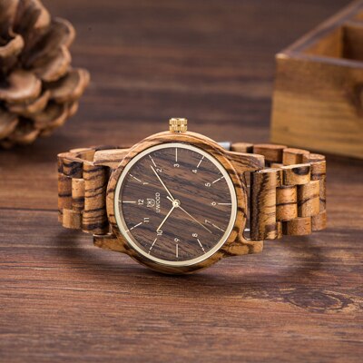 Luxury Women Watch Wood Leather Wristwatches