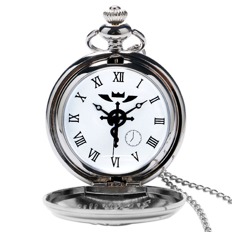 Animate Fullmetal Alchemist Design Quartz Analog Pocket Watch