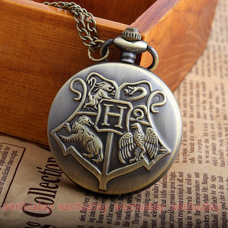 Retro Quartz Pocket Watch Necklace Chain Pendant Magic  Watches