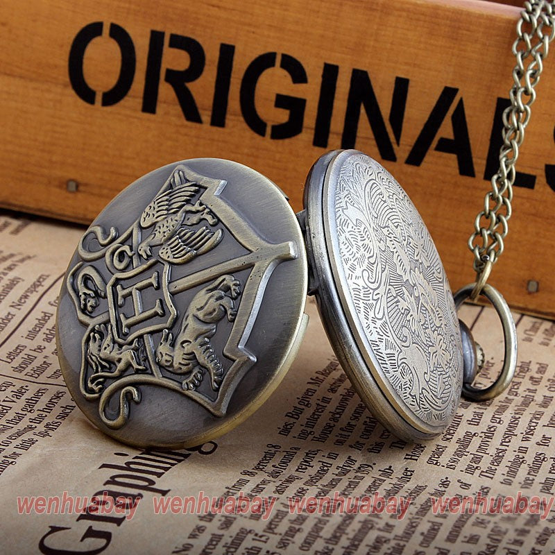 Retro Quartz Pocket Watch Necklace Chain Pendant Magic  Watches