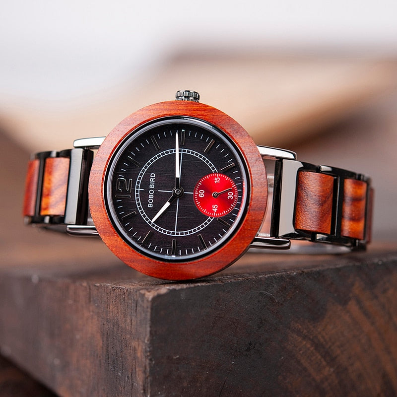 BIRD Wooden Lovers' Watches Set