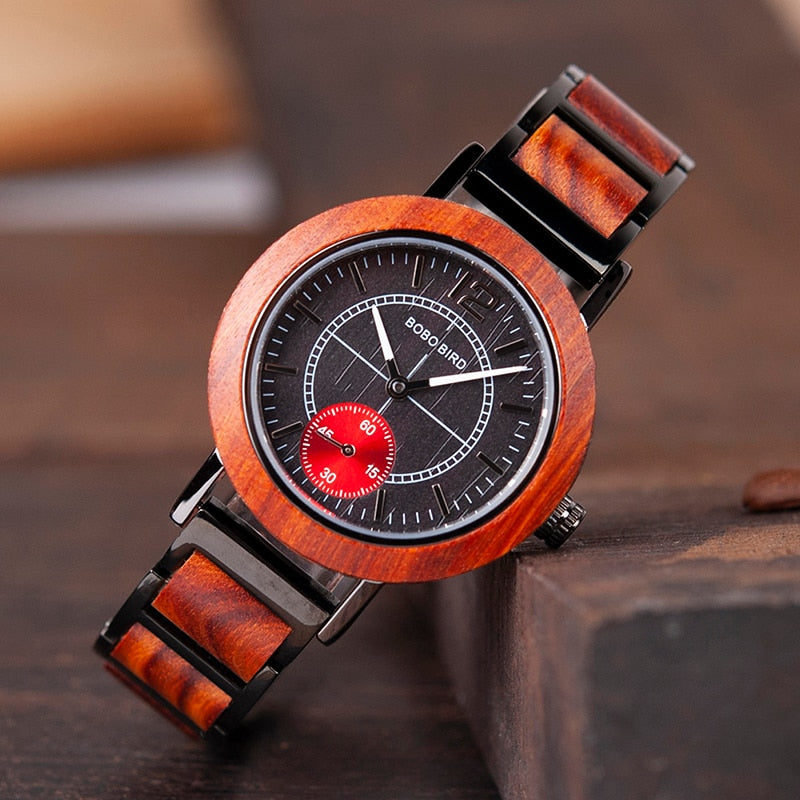 BIRD Wooden Lovers' Watches Set