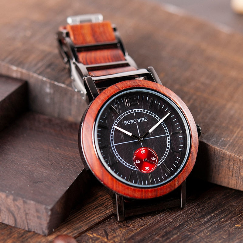 BIRD Wooden Lovers' Watches Set