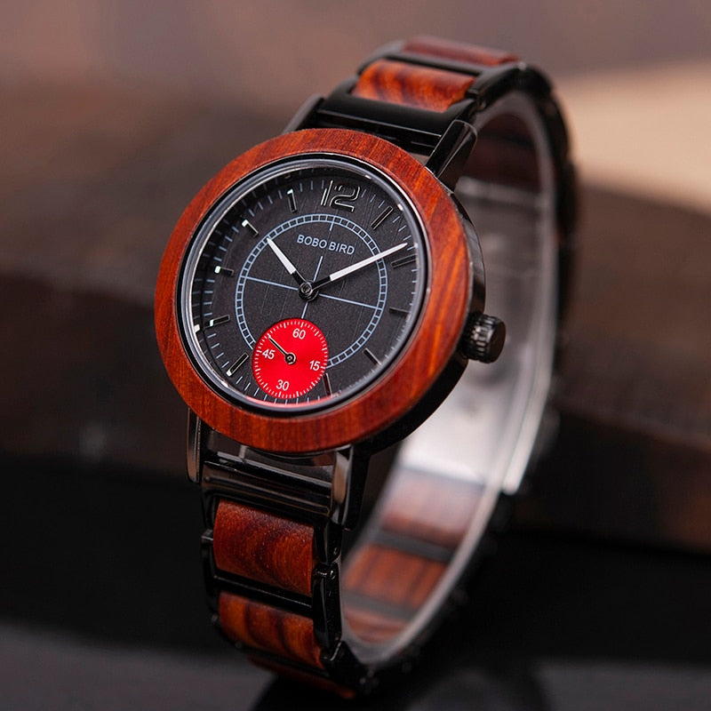 BIRD Wooden Lovers' Watches Set