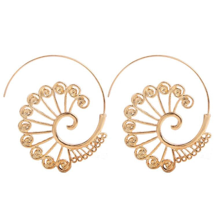 Girls Trend Gift Female Vintage Big Earrings