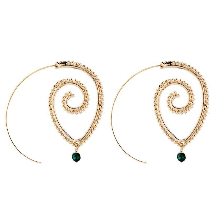 Girls Trend Gift Female Vintage Big Earrings