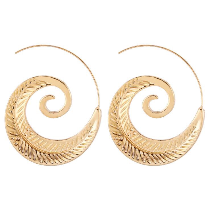 Girls Trend Gift Female Vintage Big Earrings