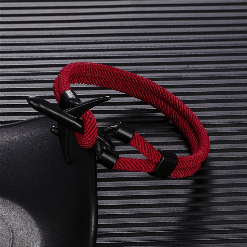 Airport Fashion Men Women Airplane Anchor Bracelets