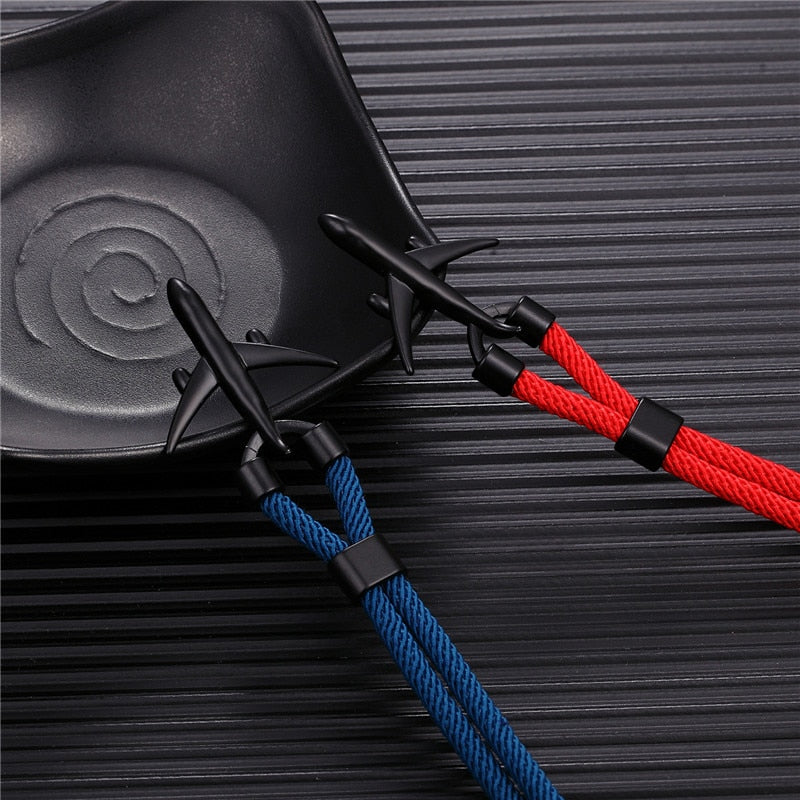 Airport Fashion Men Women Airplane Anchor Bracelets