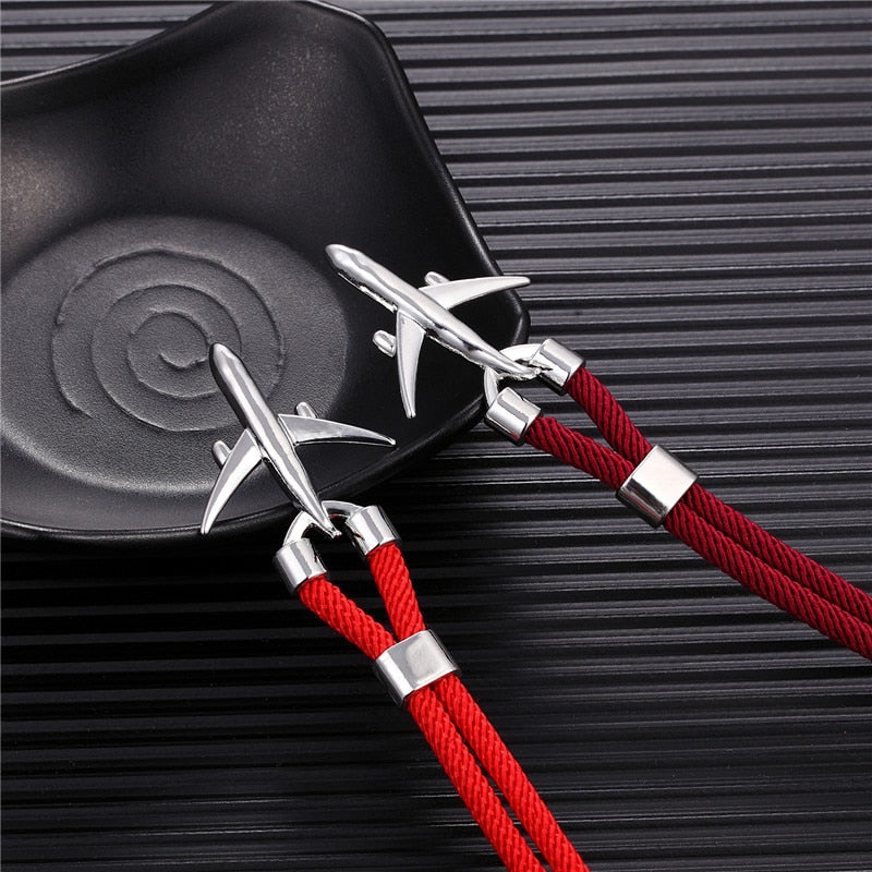 Airport Fashion Men Women Airplane Anchor Bracelets