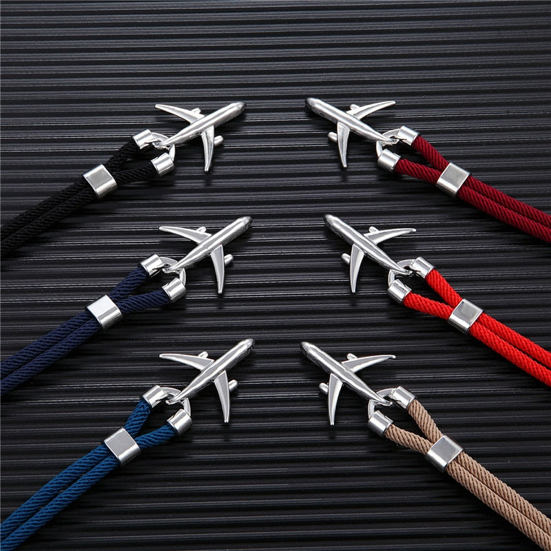 Airport Fashion Men Women Airplane Anchor Bracelets