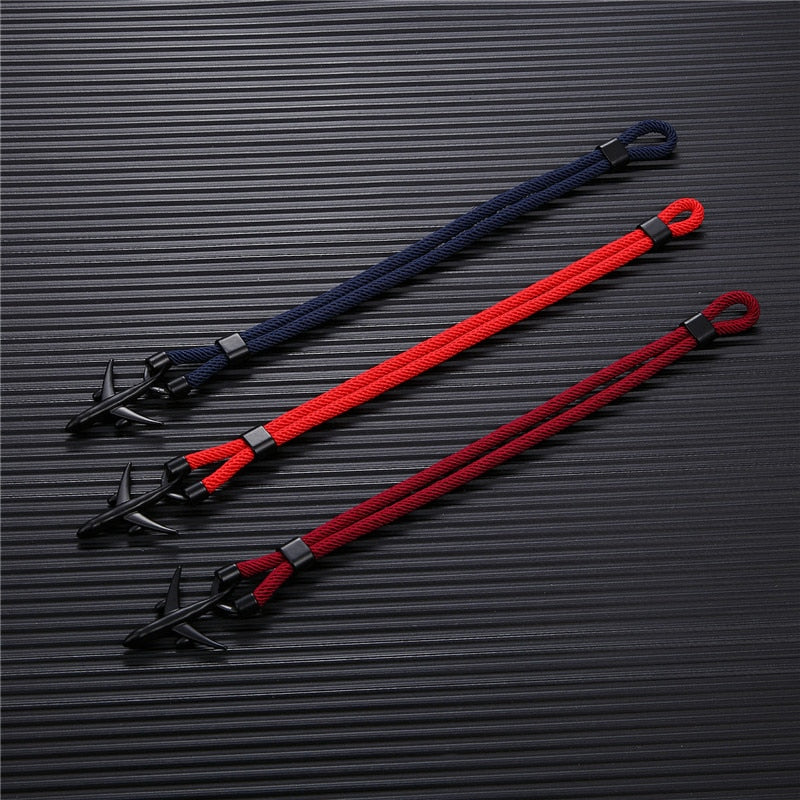 Airport Fashion Men Women Airplane Anchor Bracelets