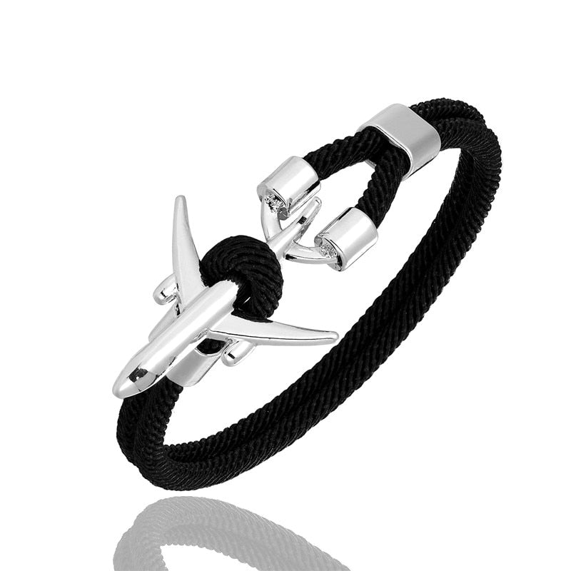 Airport Fashion Men Women Airplane Anchor Bracelets
