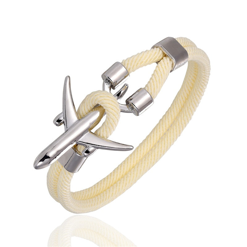 Airport Fashion Men Women Airplane Anchor Bracelets
