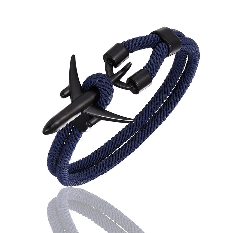 Airport Fashion Men Women Airplane Anchor Bracelets