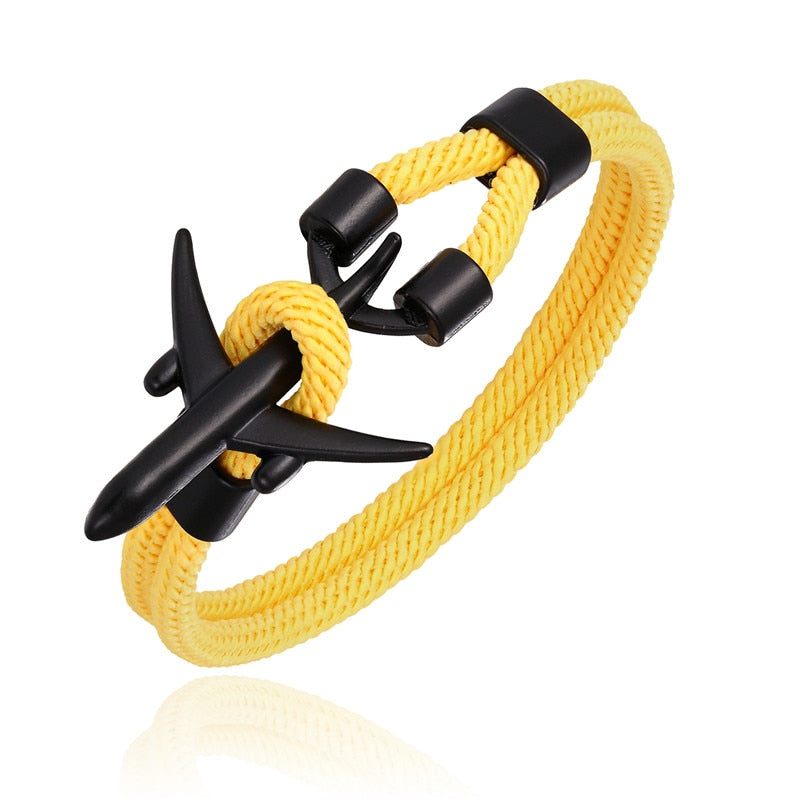 Airport Fashion Men Women Airplane Anchor Bracelets