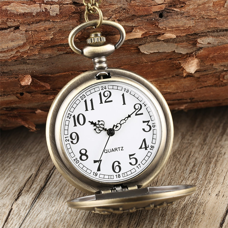 Steampunk Bronze The Marauders Map Design Pocket Watch
