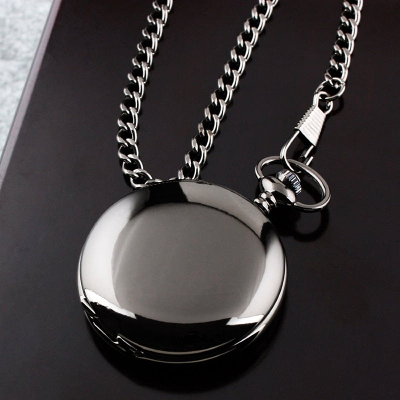 I LOVE YOU Theme Quartz Pocket Chain Watch
