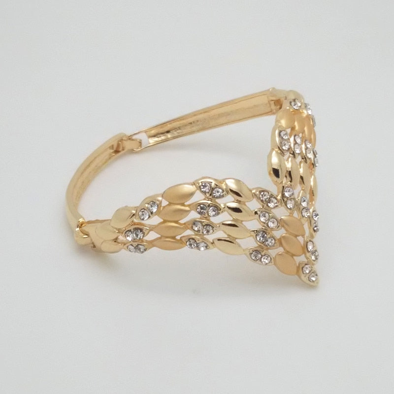 Fashion African Dubai Gold Jewelry Women African Beads Set