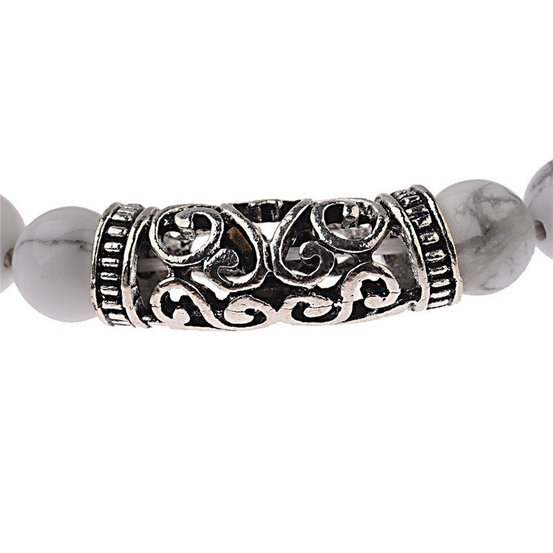 Natural Stone Beads Men's Dragon Bracelet Set