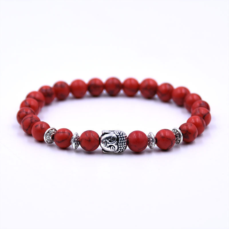 Antique Yoga Om Charm Metal Pendant Buddha Men Bracelet