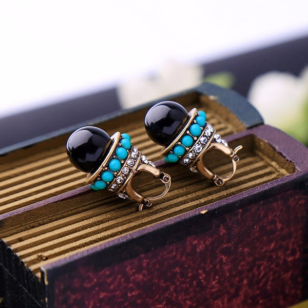 Crystal Trendy Fashion Brand Stud Earrings For Women