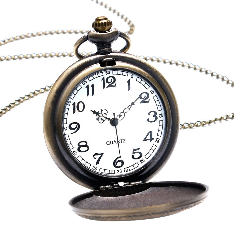 Three Interlocking Triangles Norse Mythology Antique Style Pocket Watch