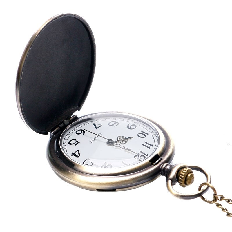 Three Interlocking Triangles Norse Mythology Antique Style Pocket Watch