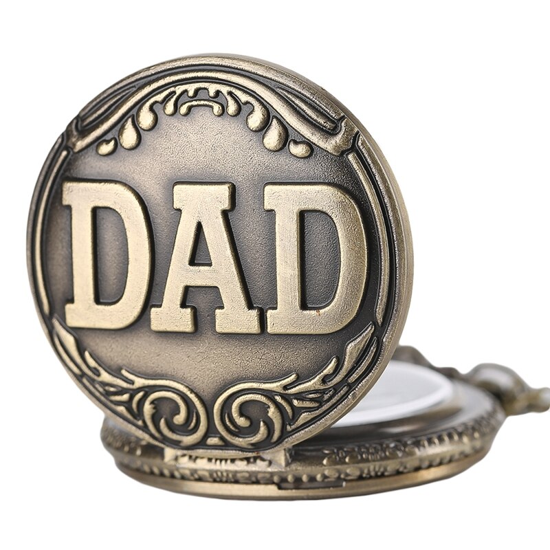 Dad Gifts Series Retro DAD Quartz Pocket Watch