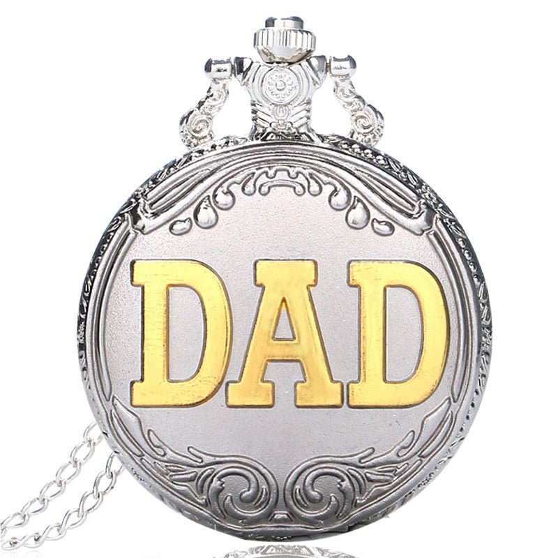 Dad Gifts Series Retro DAD Quartz Pocket Watch