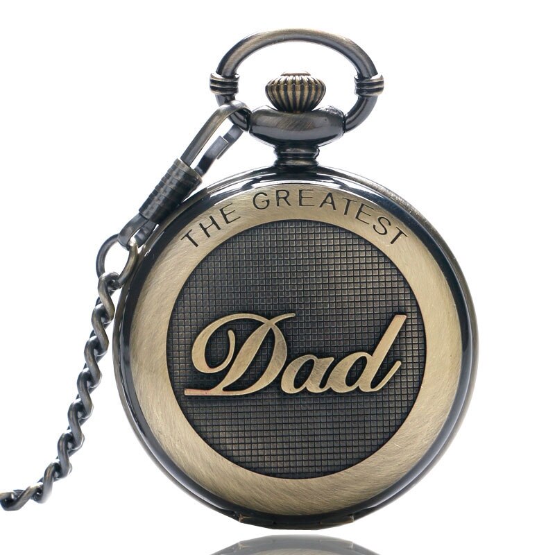 Dad Gifts Series Retro DAD Quartz Pocket Watch