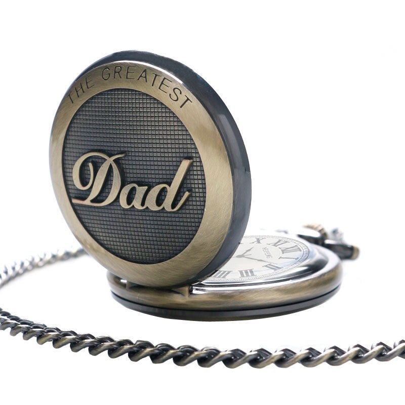 Dad Gifts Series Retro DAD Quartz Pocket Watch