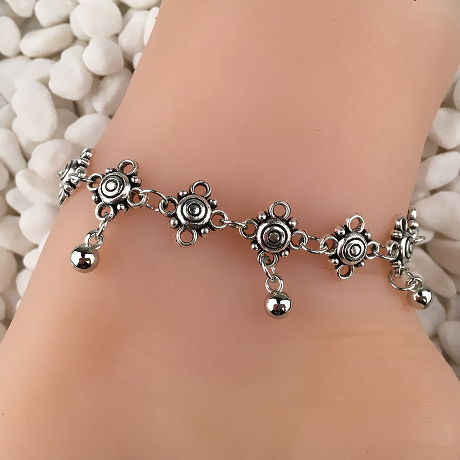 New Fashion Accessories Jewelry Silver Color Chain Anklet,