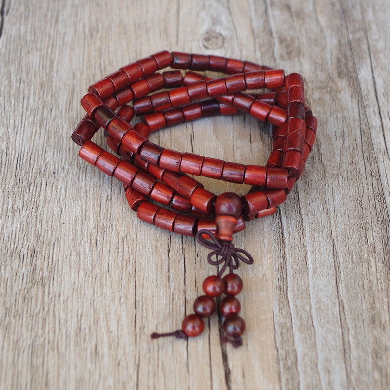 108 Wooden Beads Tibetan Buddhism Chakra Bracelet