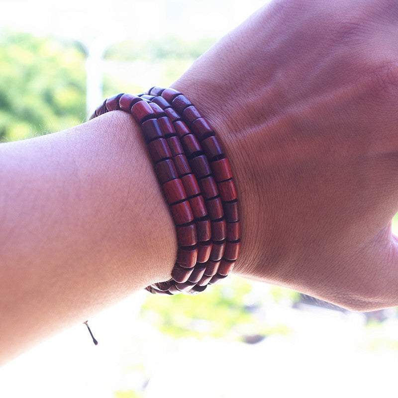 108 Wooden Beads Tibetan Buddhism Chakra Bracelet