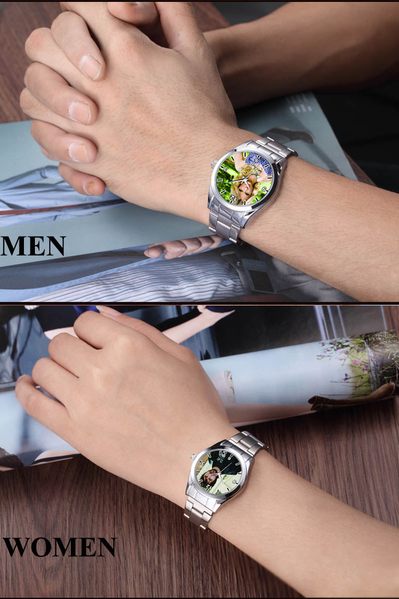 Custom logo Watch photo print Watches