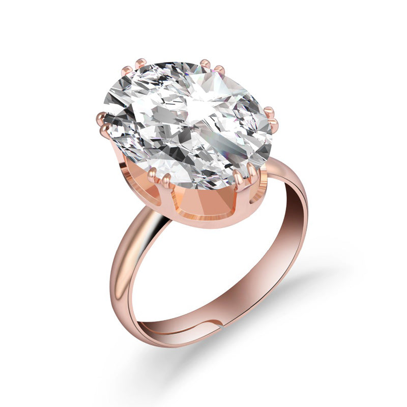 Luxury Rose Gold Cubic Zircon Bridal Wedding Earrings Sets
