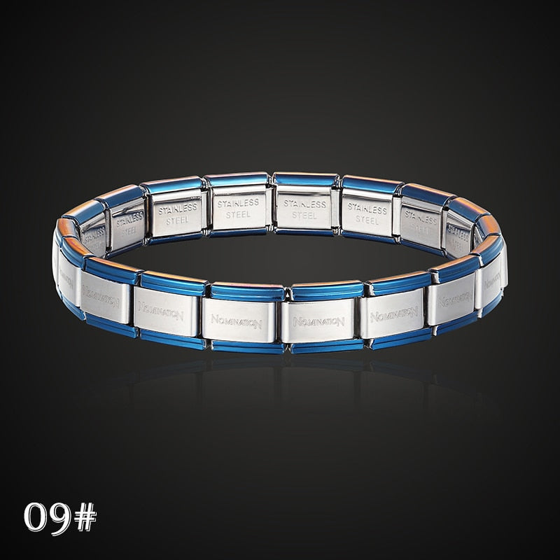 stainless steel bracelet letter and stretch fashion bangle