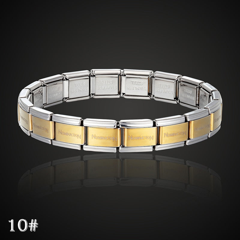 stainless steel bracelet letter and stretch fashion bangle