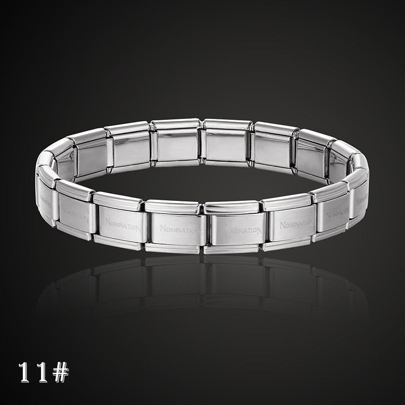 stainless steel bracelet letter and stretch fashion bangle